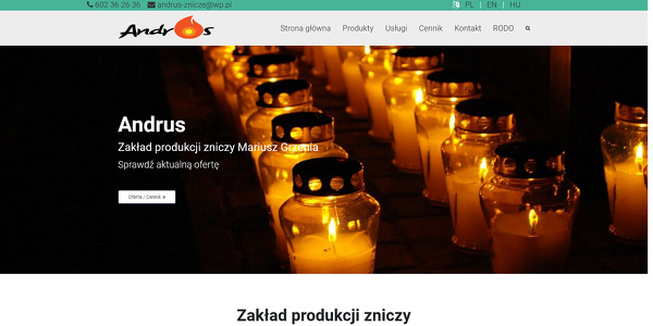Zakład Produkcji Zniczy - Mariusz Grzenia