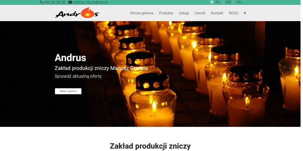 Zakład Produkcji Zniczy - Mariusz Grzenia