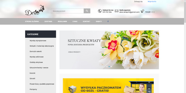 \\\"Deko\\\" artykuły dekoracyjne, upominkowe i florystyczne Tomasz Pannellier